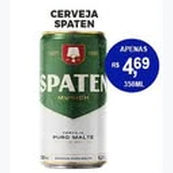 Recorte do encarte de Cerveja Spaten 350 ml