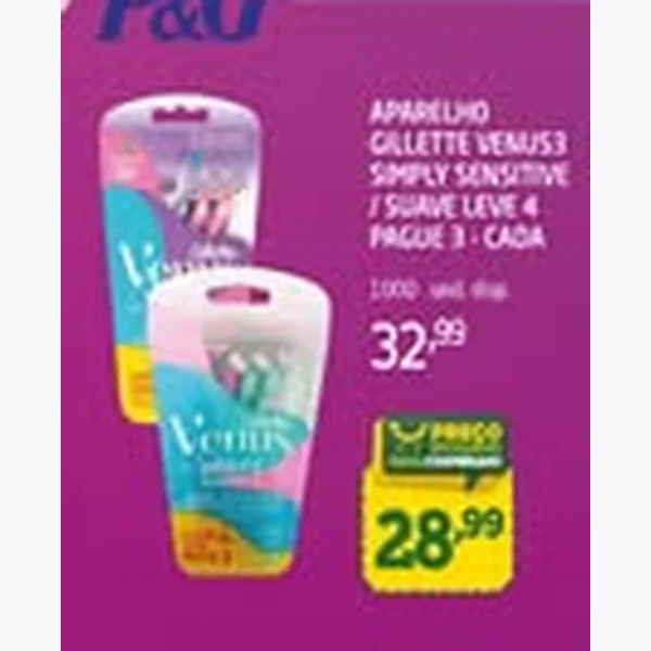 Aparelho Venus3 Simply Sensitive Gillette