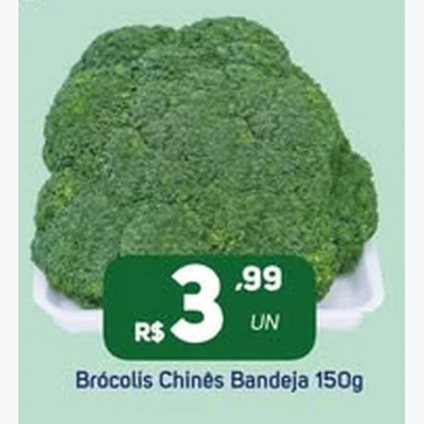 Recorte do encarte de Brócolis Chinês 150 g