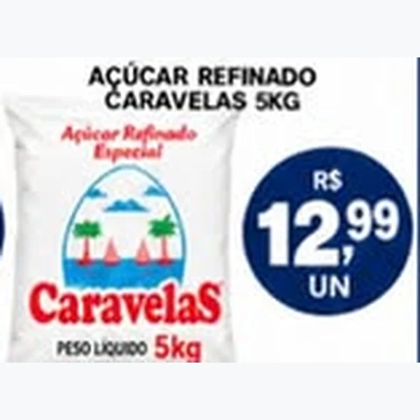 Açúcar Refinado Caravelas 5 kg