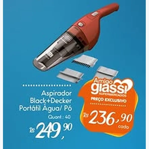 Aspirador Portátil Água/pó Black+Decker