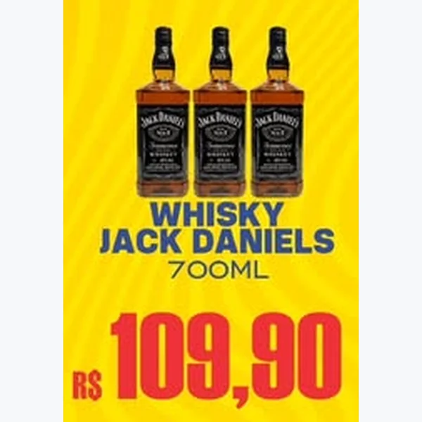 Recorte do encarte de Whisky Jack Daniels 700 ml