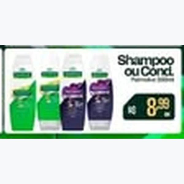 Recorte do encarte de Shampoo Ou Condicionador