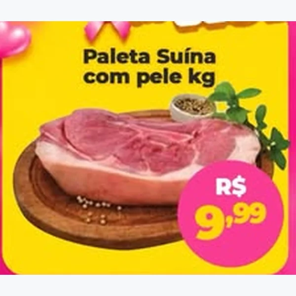 Recorte do encarte de Paleta Suína com Pele
