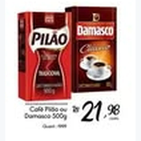 Recorte do encarte de Café Damasco 500 g