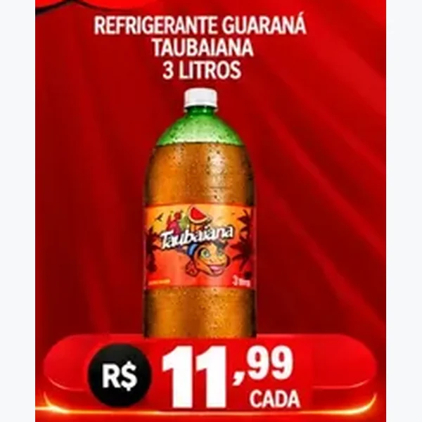 Recorte do encarte de Refrigerante Guaraná Taubaiana 3 L