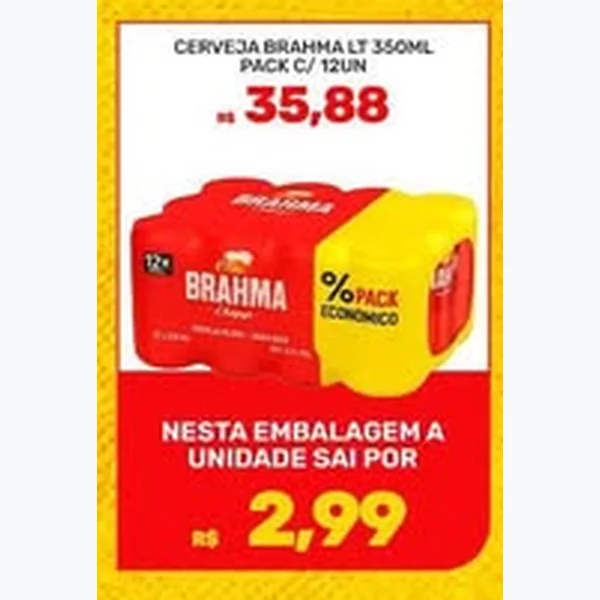 Cerveja Brahma 12 un × 350 ml