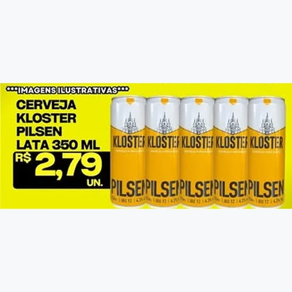 Cerveja Pilsen Kloster 350 ml