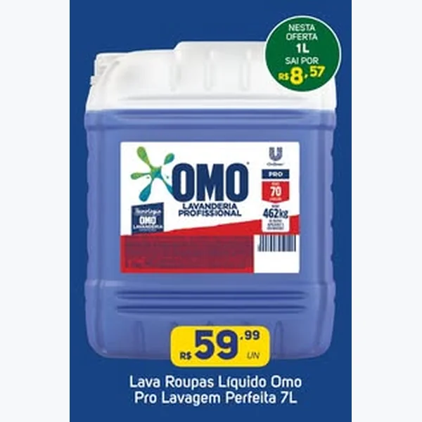 Lava Roupas Líquido Pro Lavagem Perfeita Omo 7 L