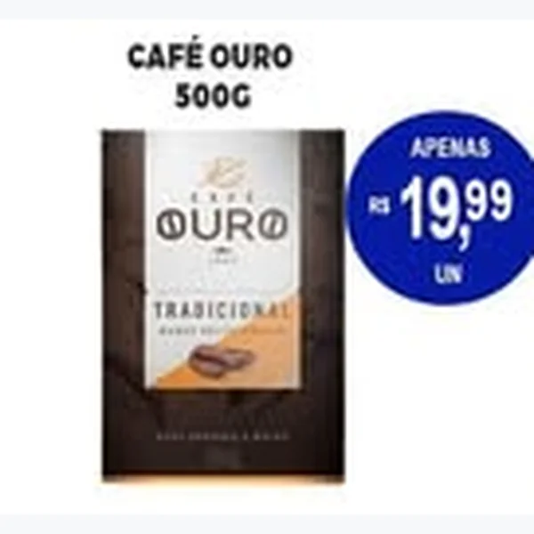 Recorte do encarte de Café Tradicional Ouro 500 g