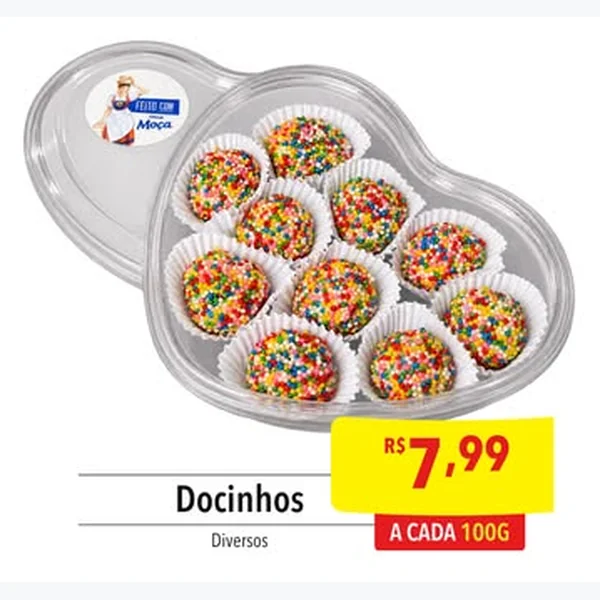 Recorte do encarte de Docinhos Diversos