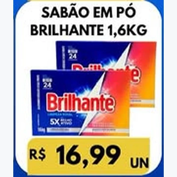 Sabão em Pó Brilhante 1,6 kg