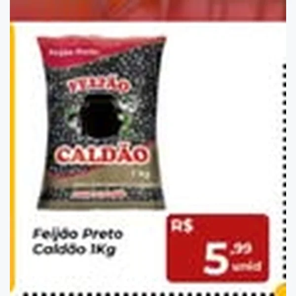 Feijão Preto Caldão 1 kg