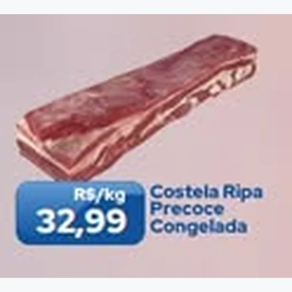 Recorte do encarte de Costela Ripa Precoce Congelada