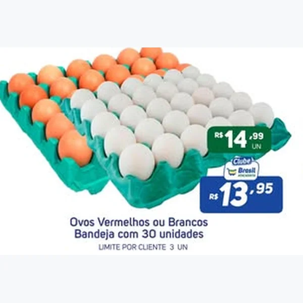 Ovos Brancos 30 un