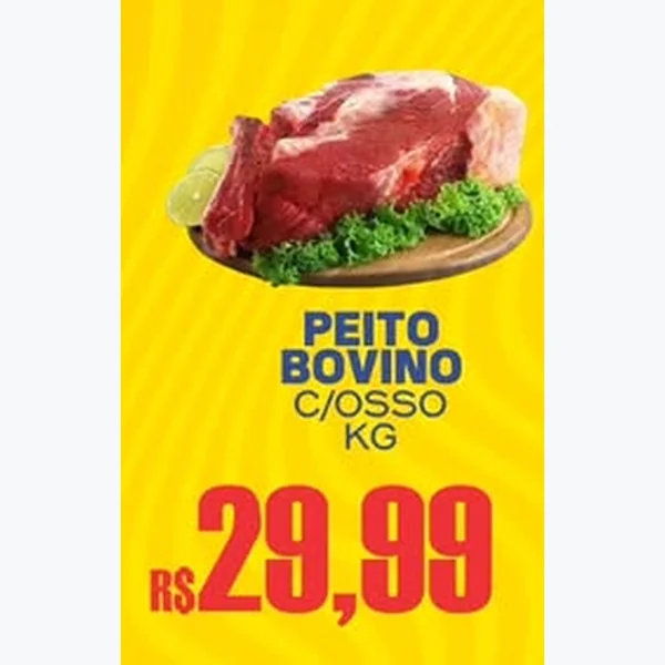 Recorte do encarte de Peito Bovino C/ Osso