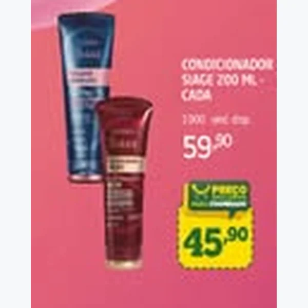 Recorte do encarte de Condicionador Siage 200 ml