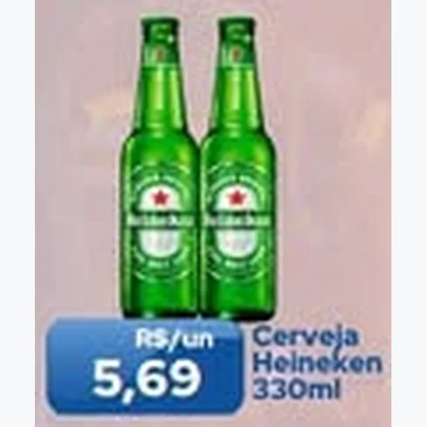 Recorte do encarte de Cerveja Heineken 330 ml