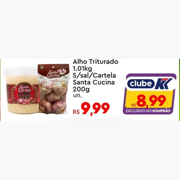 Alho Cartela Santa Cucina 200 g