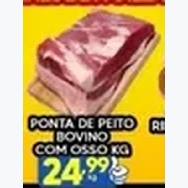 Ponta de Peito Bovino com Osso