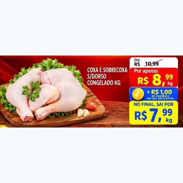 Recorte do encarte de Coxa e Sobrecoxa S/dorso Congelado