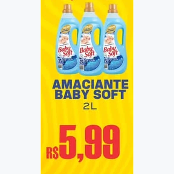 Recorte do encarte de Amaciante Baby Soft 2 L