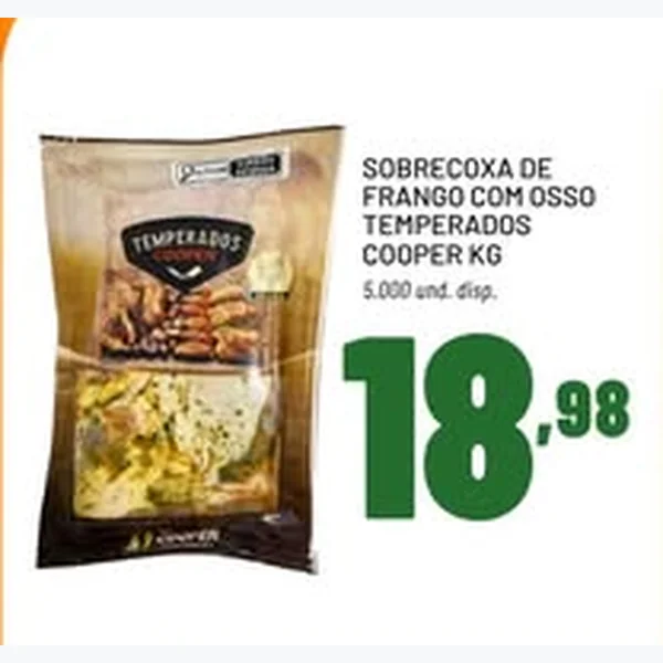 Sobrecoxa de Frango com Osso Temperada Cooper