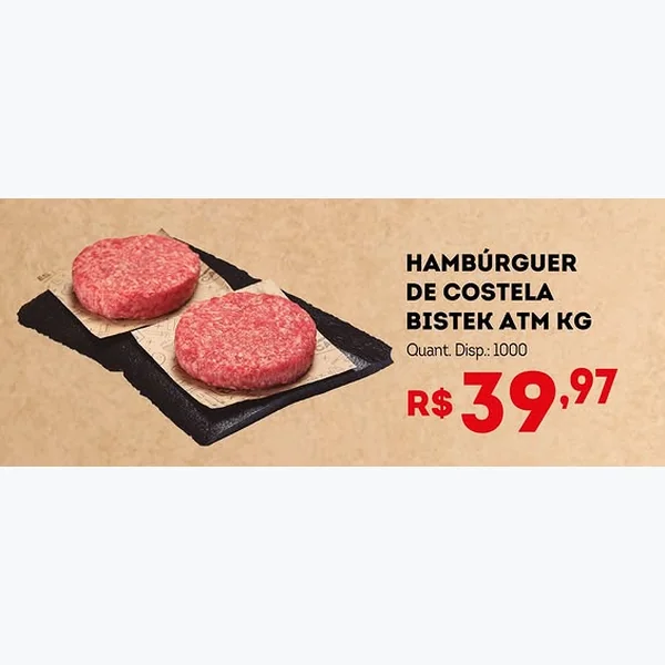 Hambúrguer de Costela Bistek