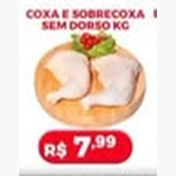 Recorte do encarte de Coxa e Sobrecoxa sem Dorso