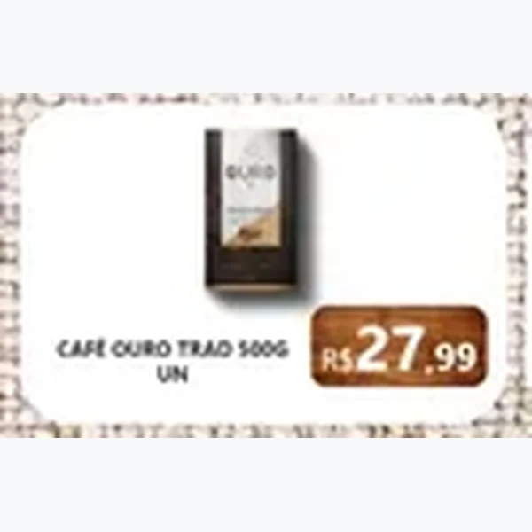 Recorte do encarte de Café Tradicional Ouro 500 g