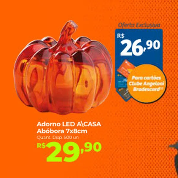 Adorno Led Abóbora A\CASA