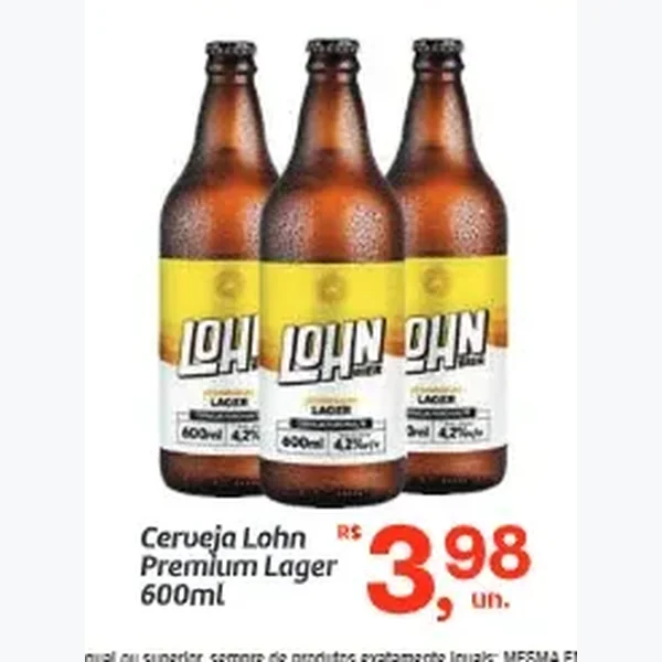 Cerveja Premium Lager Lohn 600 ml