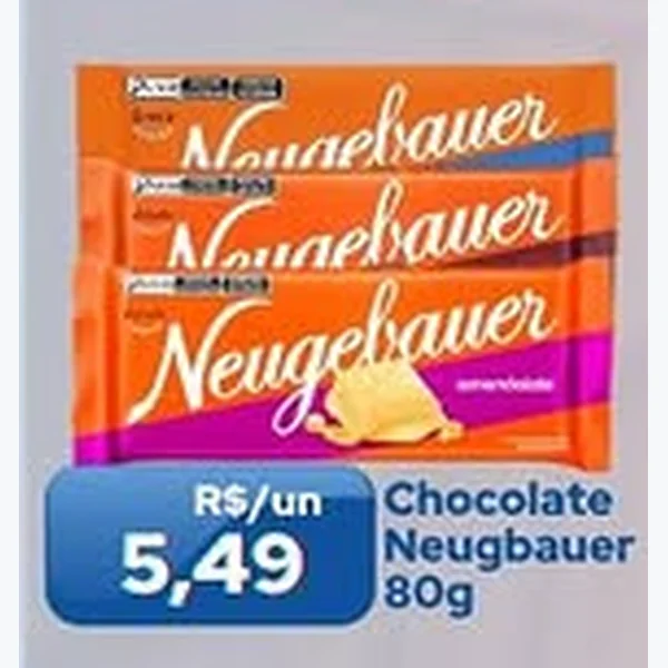 Recorte do encarte de Chocolate Neugebauer 80 g