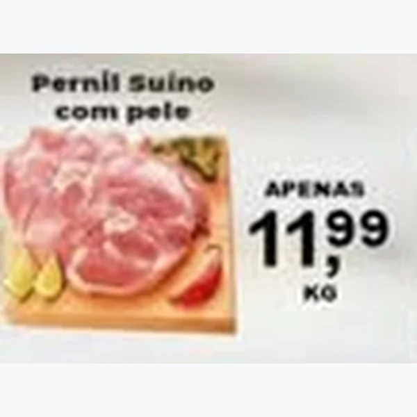 Recorte do encarte de Pernil Suíno com Pele