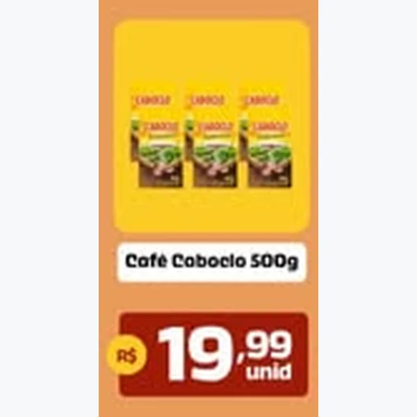 Recorte do encarte de Café Caboclo 500 g