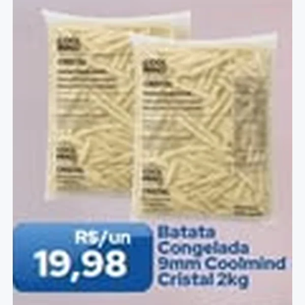 Recorte do encarte de Batata Congelada 9mm Coolmind Cristal 2 kg