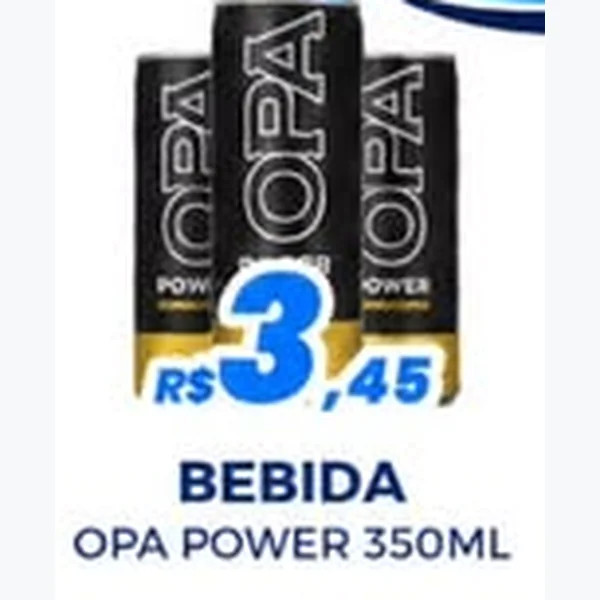 Recorte do encarte de Bebida Energética Opa 350 ml