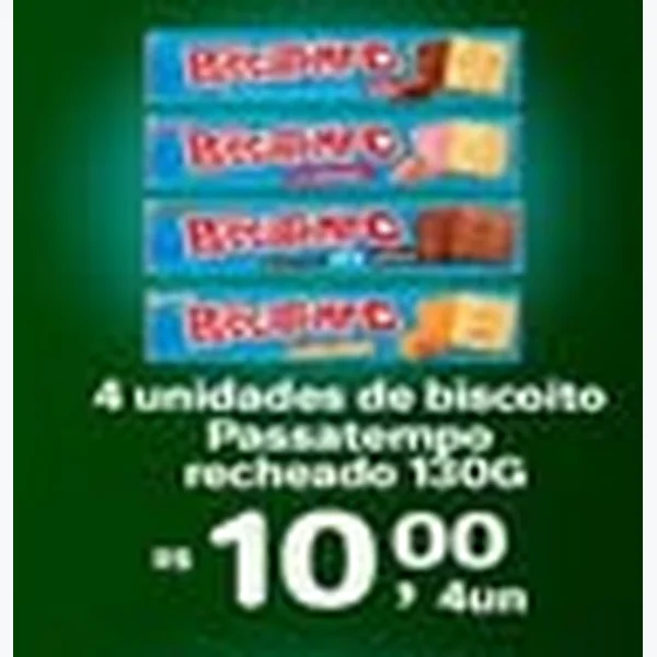 Biscoito Recheado Passatempo 130 g