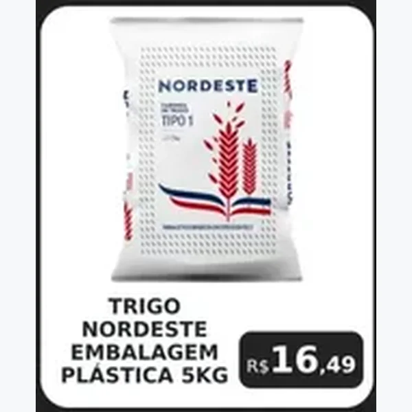Recorte do encarte de Trigo Nordeste 5 kg