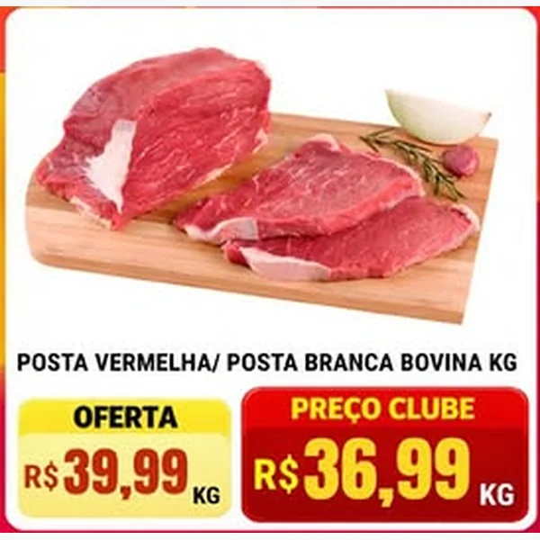 Recorte do encarte de Posta Vermelha Bovina