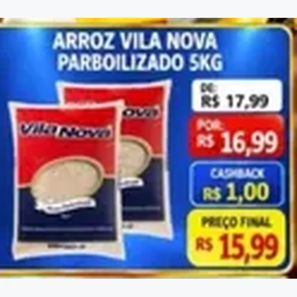 Arroz Parboilizado Vila Nova 5 kg