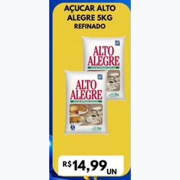 Açúcar Refinado Alto Alegre 5 kg