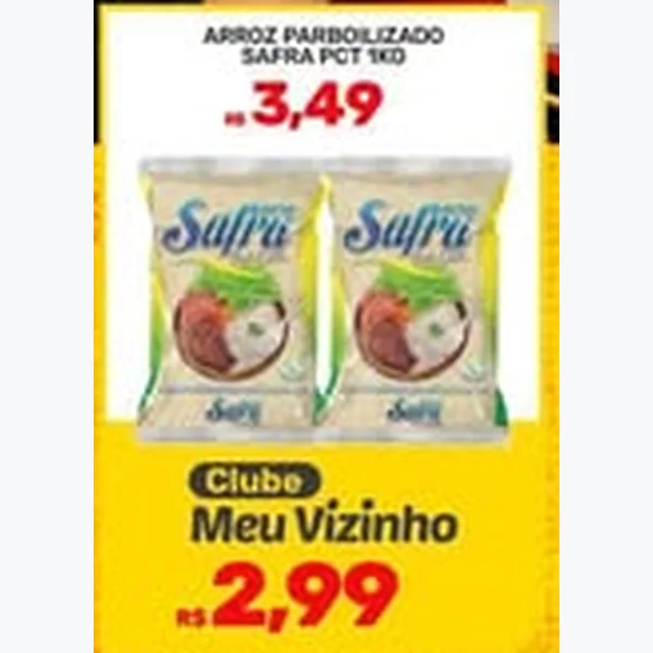 Arroz Parboilizado Safra 1 kg