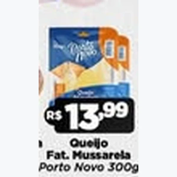 Queijo Fat. Mussarela Porto Novo 300 g