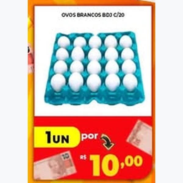 Ovos Brancos 20 un