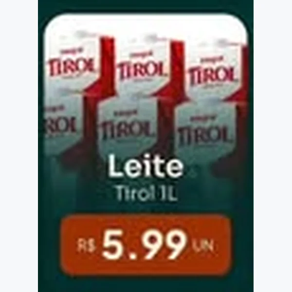 Recorte do encarte de Leite Tirol 1 L