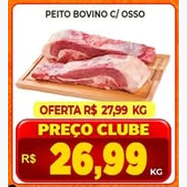 Recorte do encarte de Peito Bovino C/ Osso