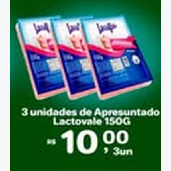 Recorte do encarte de Apresuntado Lactovale 150 g