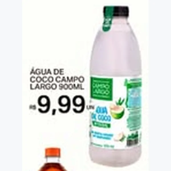 Recorte do encarte de Água de Coco Campo Largo 900 ml