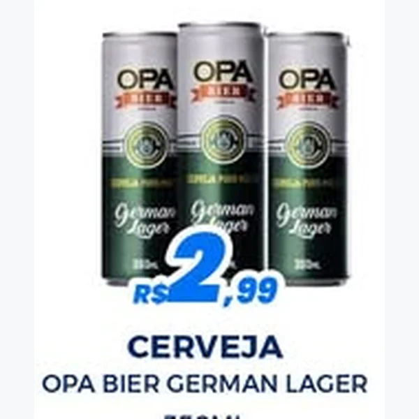 Cerveja German Lager Opa Bier 350 ml